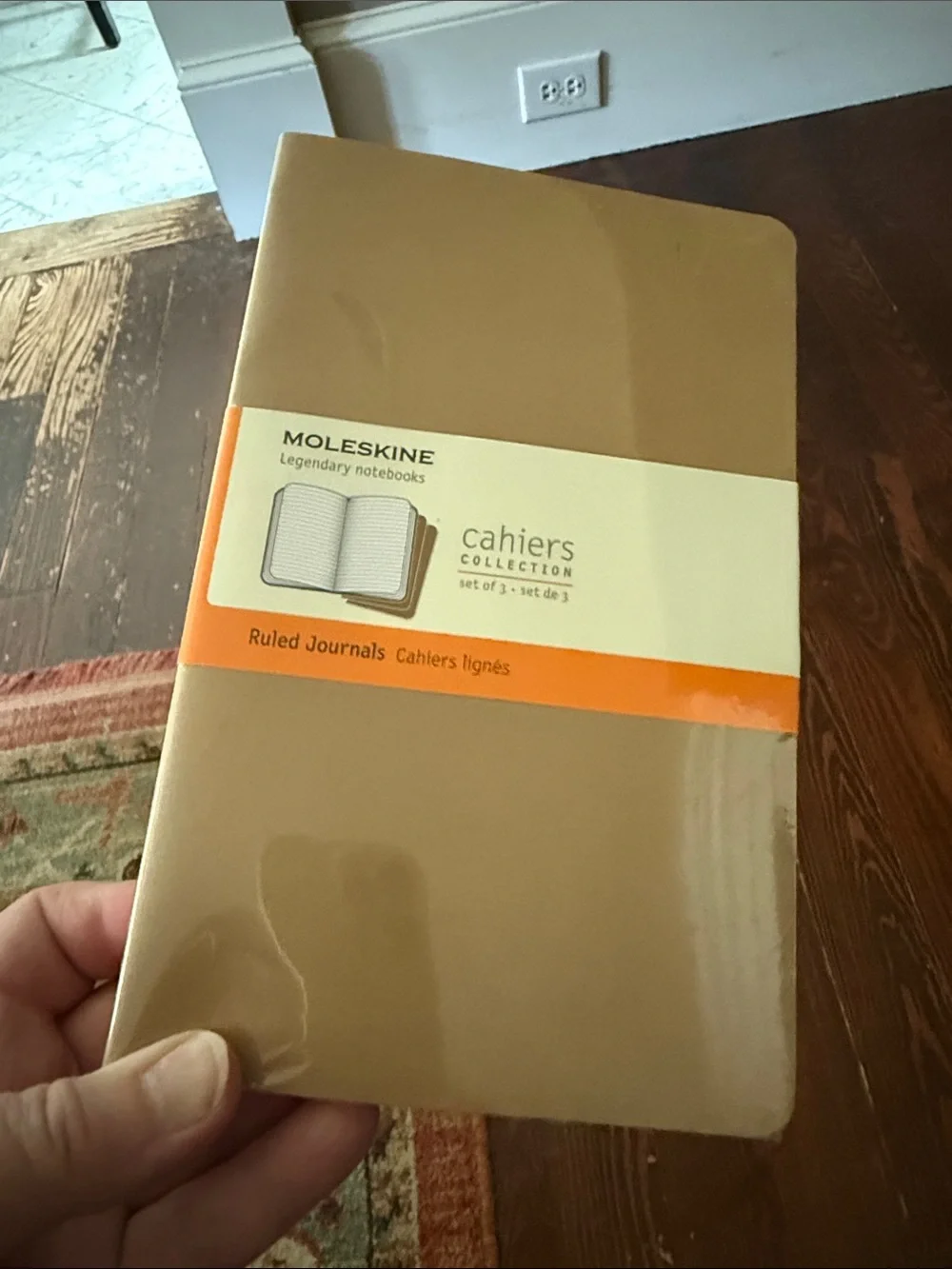 Moleskine Cahiers Ruled Journals - A Set of 3 Kraft Brown. New!